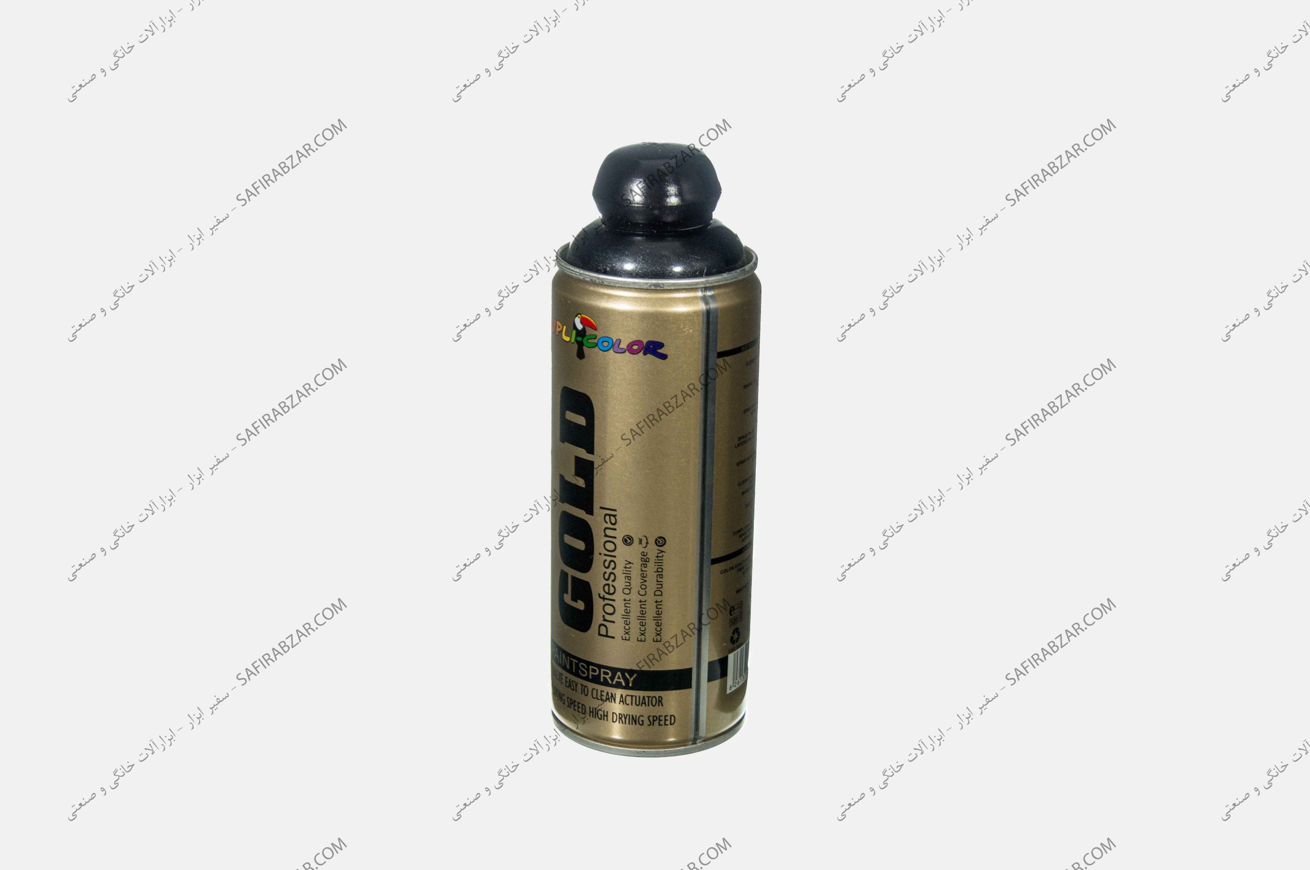 اسپری رنگ متالیک مشکی صدفی دوپلی کالر مدل M800 حجم 400 میلی لیتر، عکس دوم